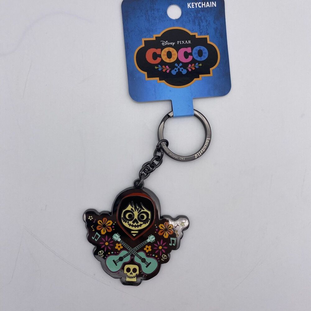 Loungefly Disney Keychain Pixar Coco Miguel Seize Your Moment Key Ring Bag Charm